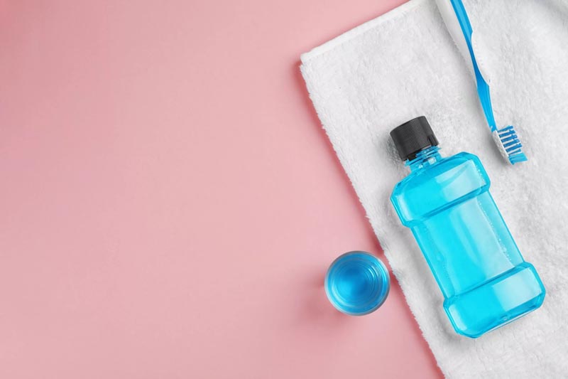 Mouth Wash with brush and towel