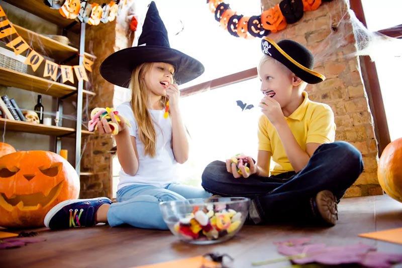 Kids enjoying and celebrating