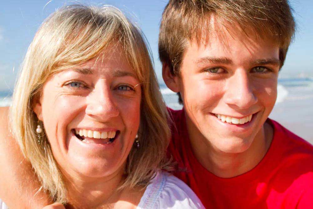 Mom and son